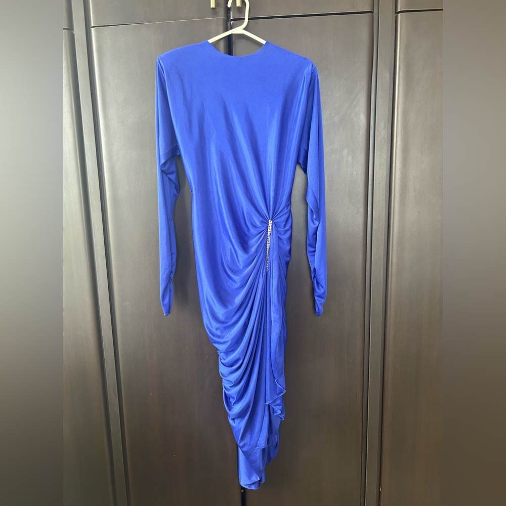 Fabulous Formal Asymmetrical Dress. Size 9-10. Color Royal Blue